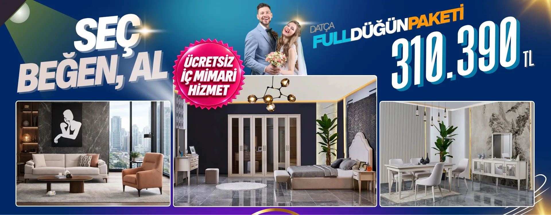 Datça Full Düğün Paketi 310.390 TL