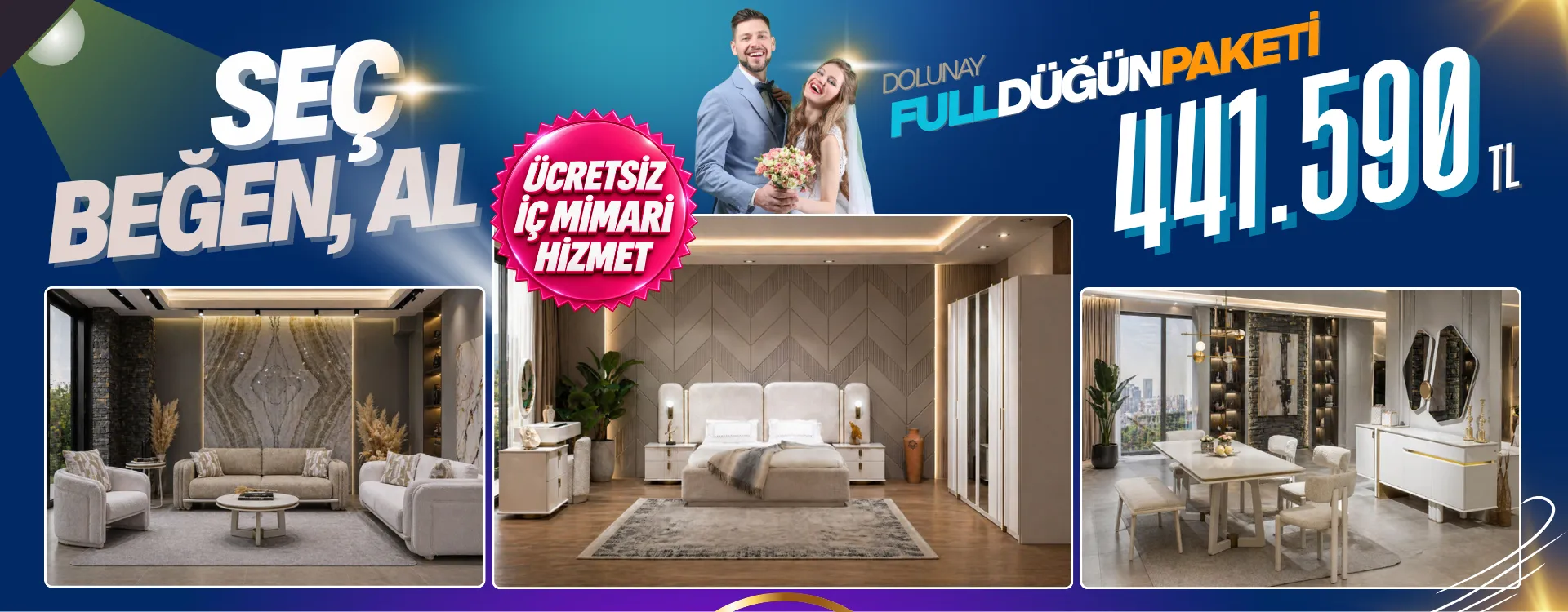 Dolunay Full Düğün Paketi 441.590 TL