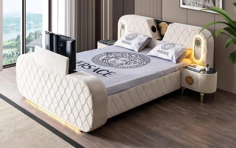 Versace Başlıklı Karyola (160 cm X 200 cm) — 3. görsel
