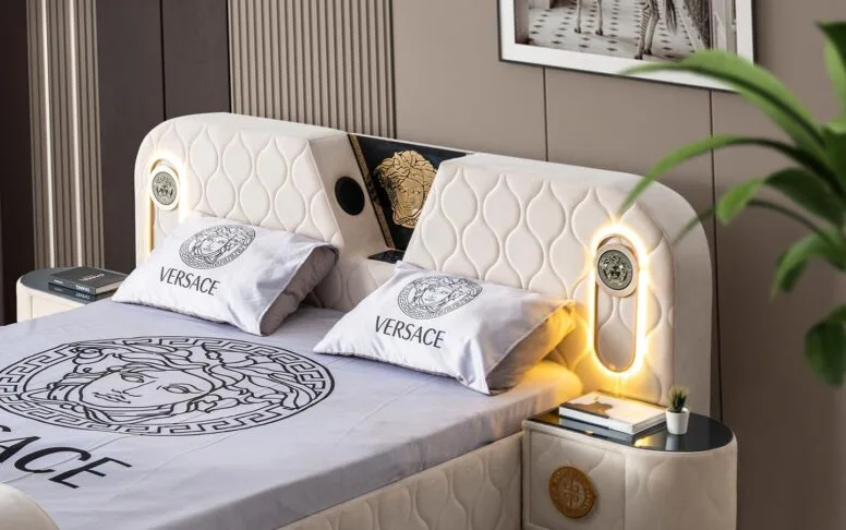 Versace Başlıklı Karyola (160 cm X 200 cm) — 5. görsel