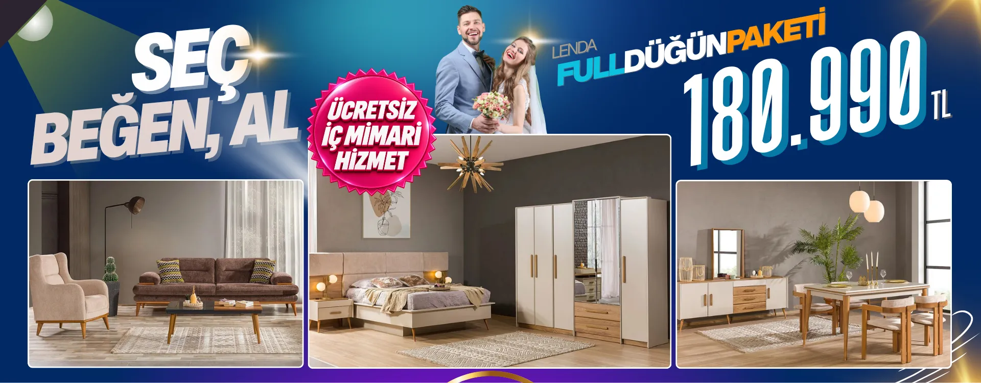 Lenda Full Düğün Paketi 180.990 TL