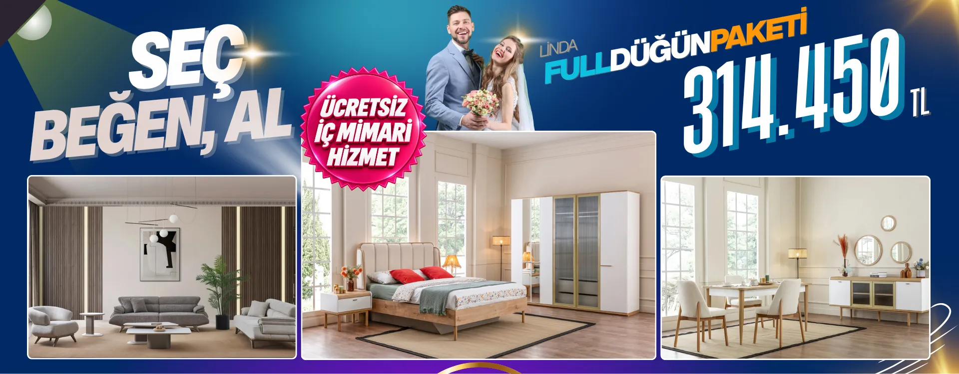 Linda Full Düğün Paketi 314.450 TL