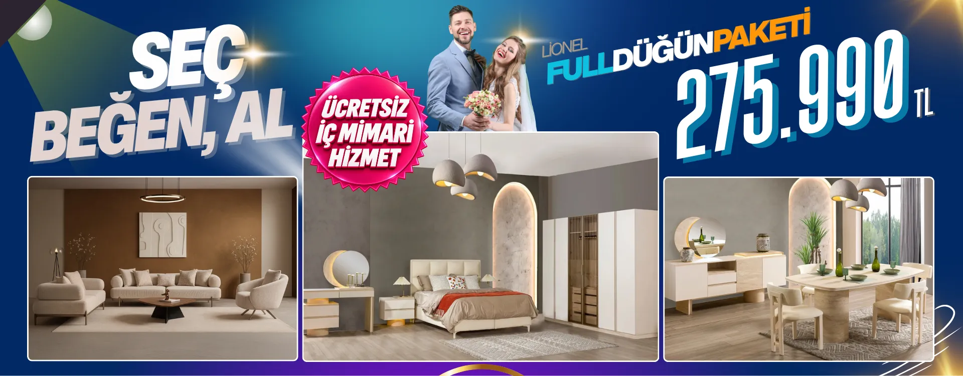 Lionel Full Düğün Paketi 275.990 TL