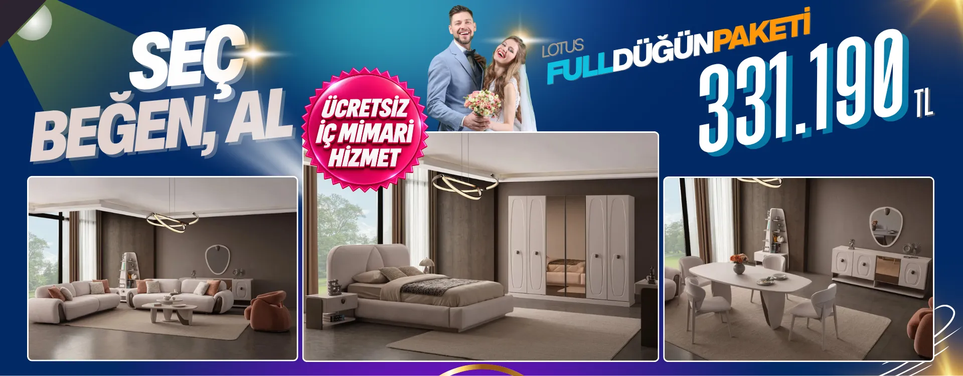 Lotus Full Düğün Paketi 331.190 TL