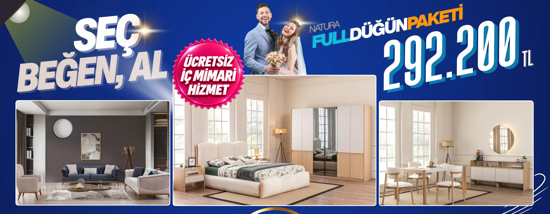 Natura Full Düğün Paketi 292.200 TL