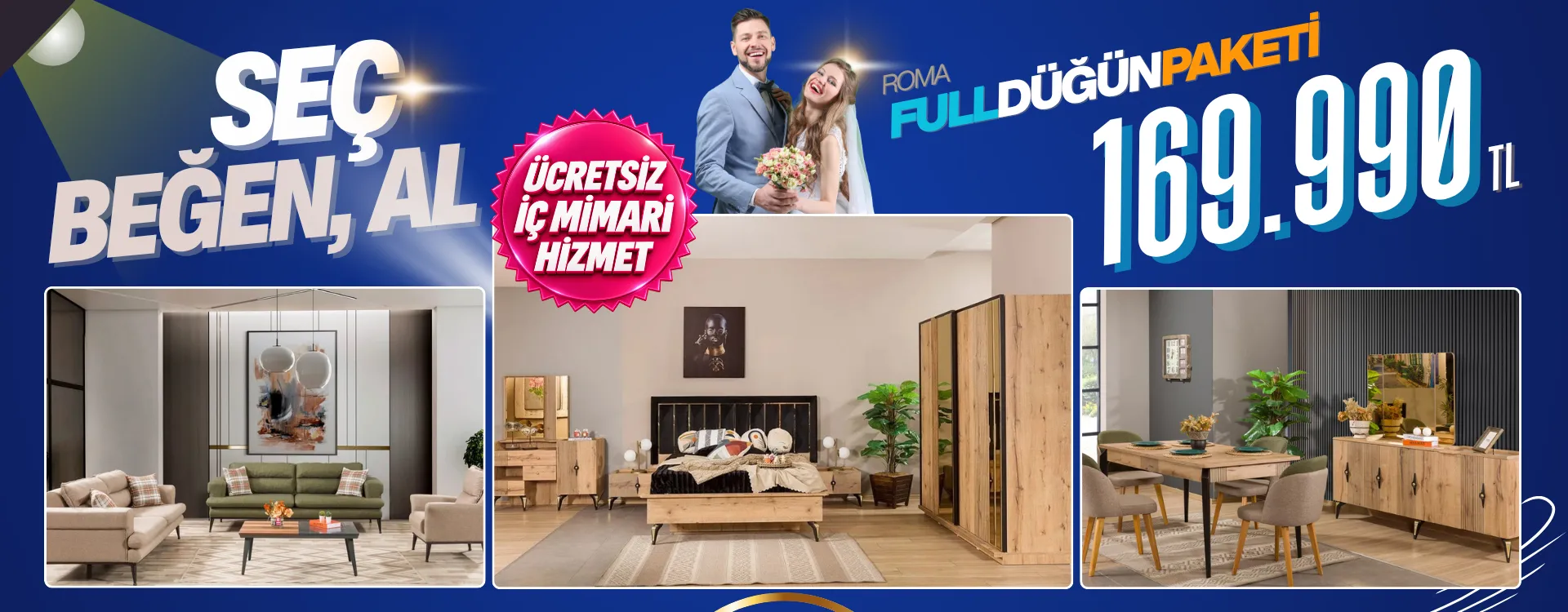 Roma Full Düğün Paketi 169.990 TL