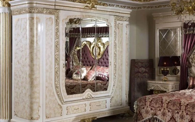 Hk Yakut Beyaz Gold Klasik Yatak Odası — 7. görsel