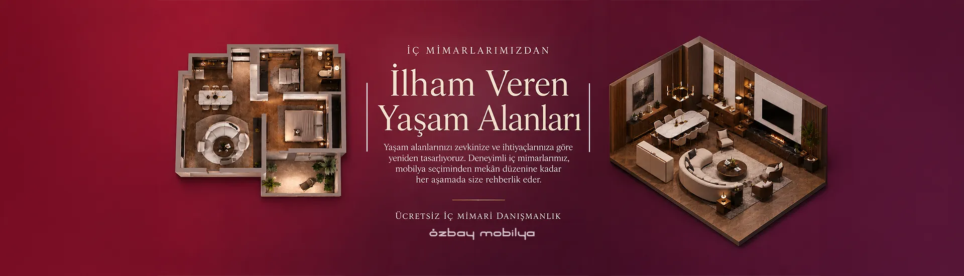 Özbay Mobilya — Ankara'da ücretsiz iç mimari hizmeti