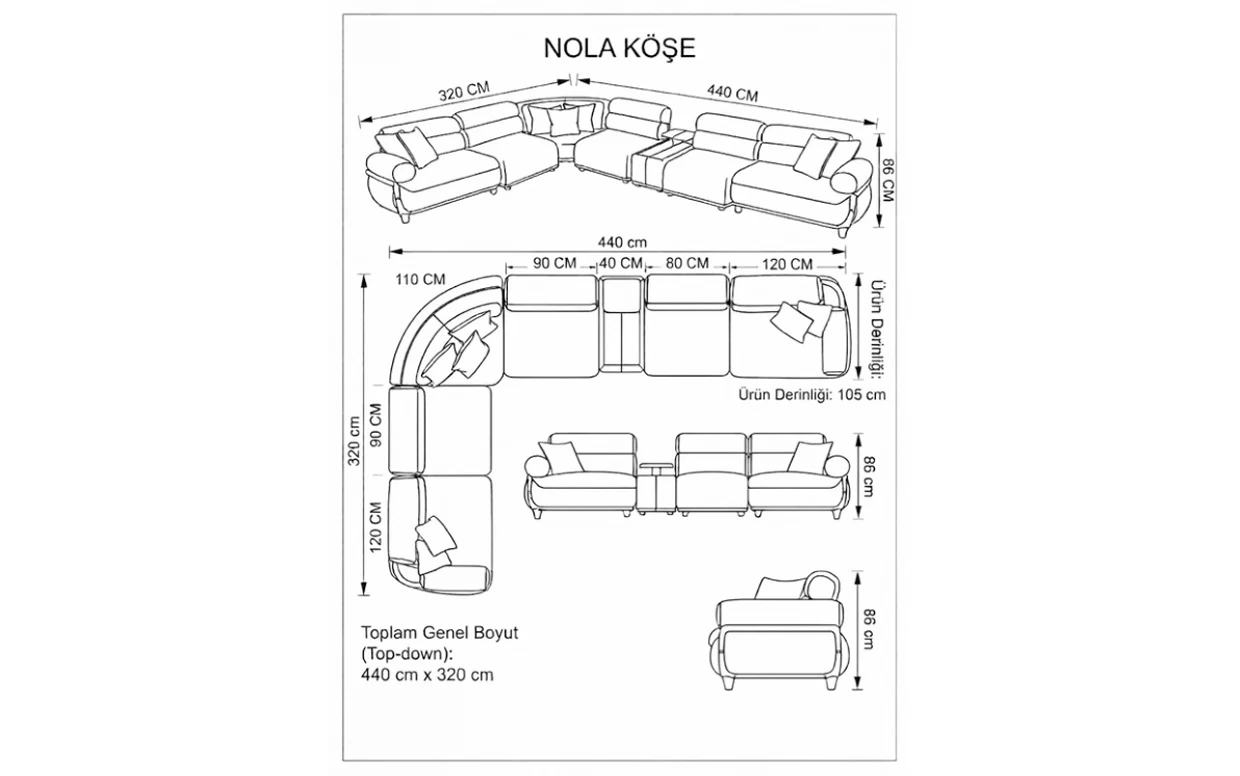 Nola Köşe Takımı L — 7. görsel