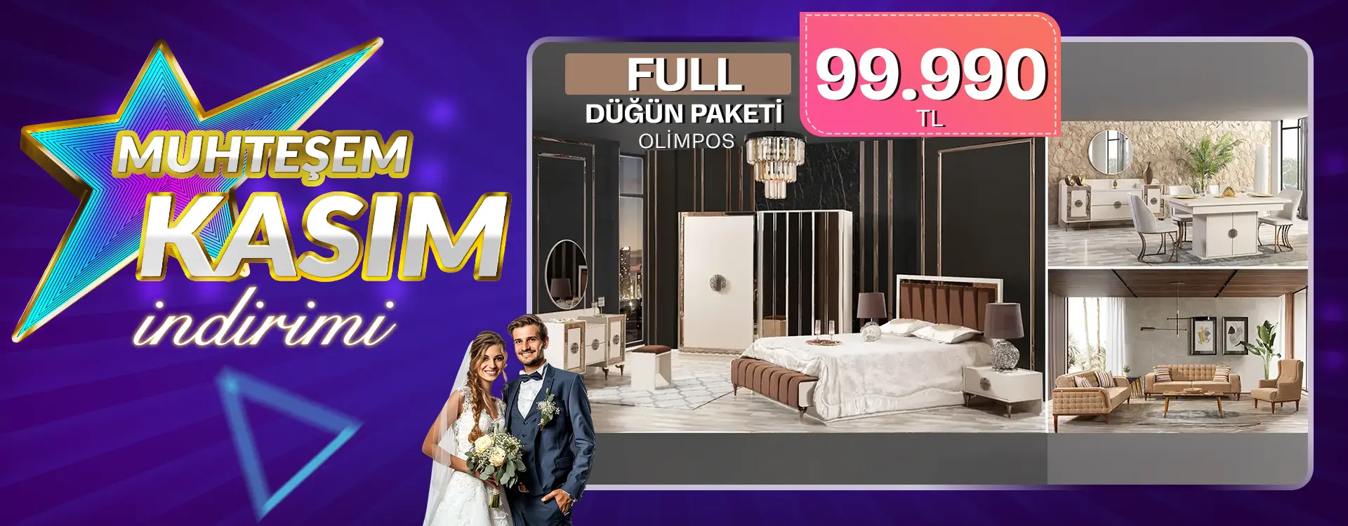 full olimpos dugun paketi 99900 inci | Özbay Mobilya