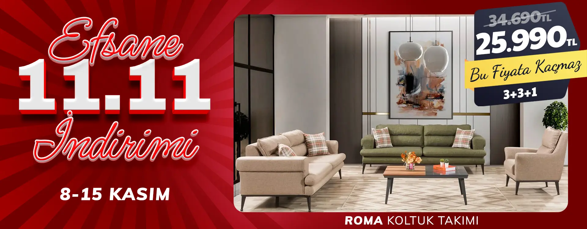 roma koltuk 1111 | Özbay Mobilya