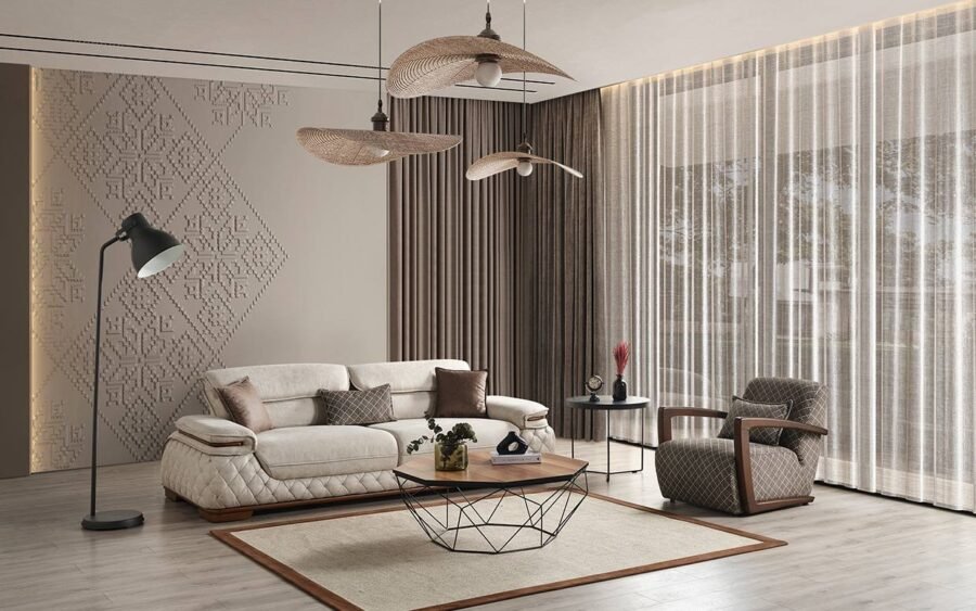 Gürgen ağacından üretilen koltuk takımları Özbay Mobilya güvencesiyle!