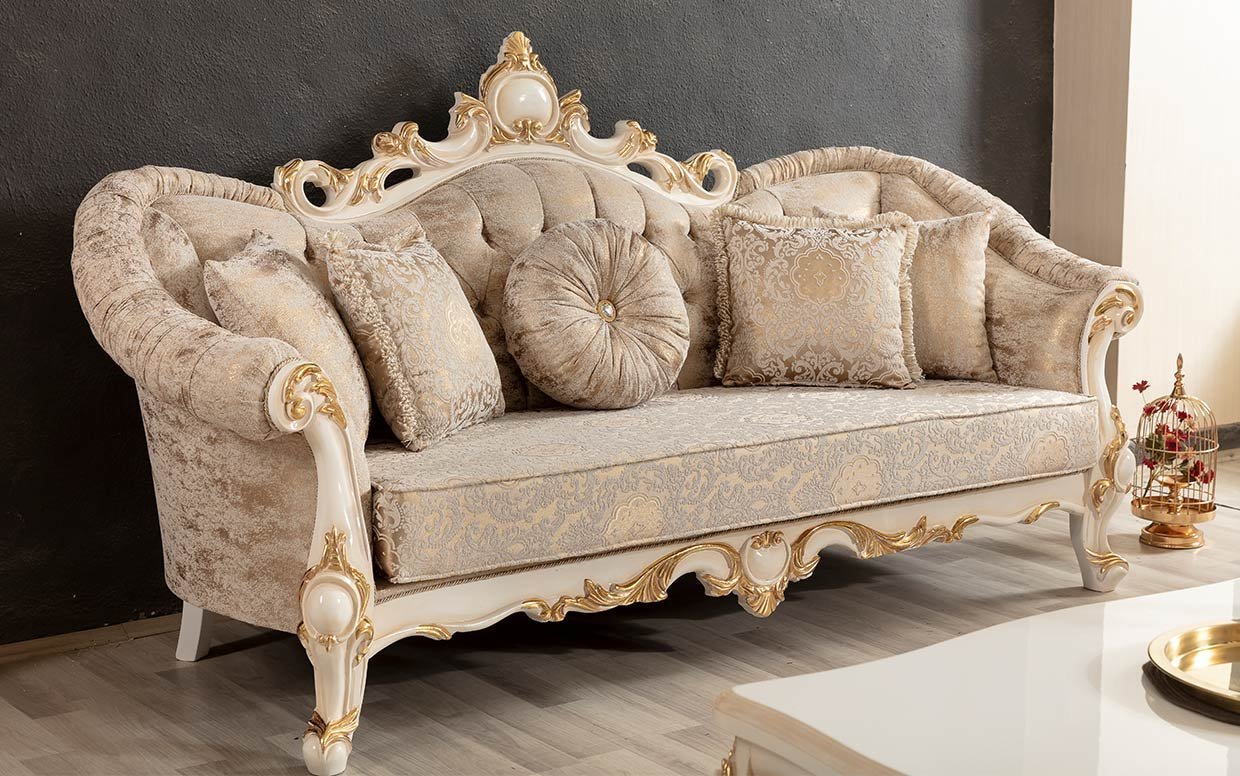 Cairo Klasik Üçlü Koltuk