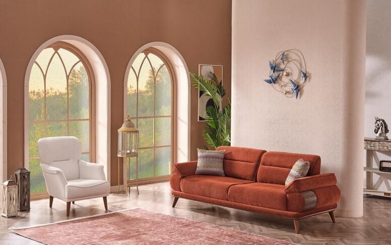 Şık tasarım, kaliteli kumaş ve fonksiyonel kullanım Özbay Mobilya koltuk takımlarında bir arada.