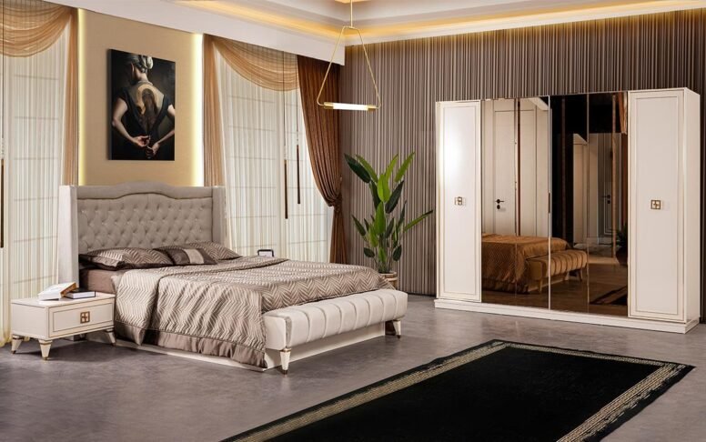 Konforlu uyku deneyimi sunan yatak odalarımızla güne keyifle başlayın. Avrupa kalite standartlarında üretilmiştir. Fonksiyonel dolap yapısı eşyalarınızı düzenli tutar.