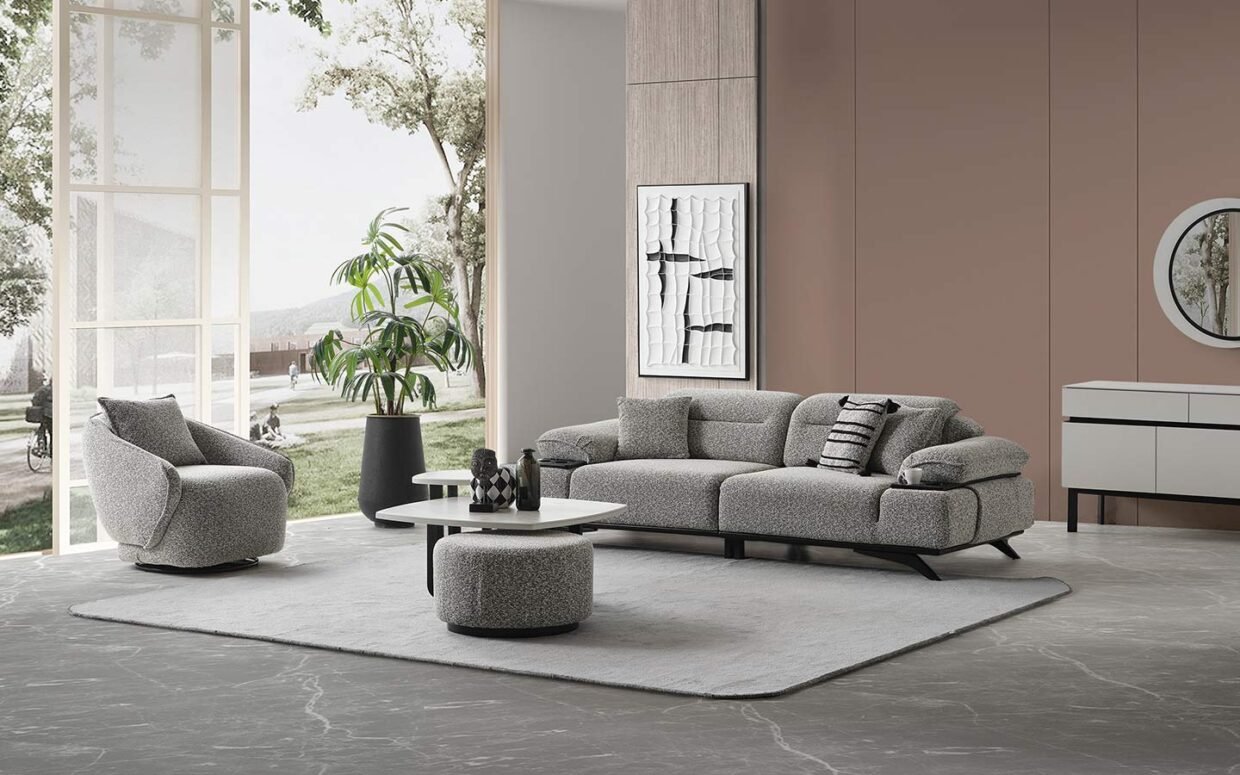 3+1 koltuk takımı, gürgen iskelet yapısı ile dayanıklılık sağlar. Online sipariş seçeneğiyle Türkiye geneline teslim.