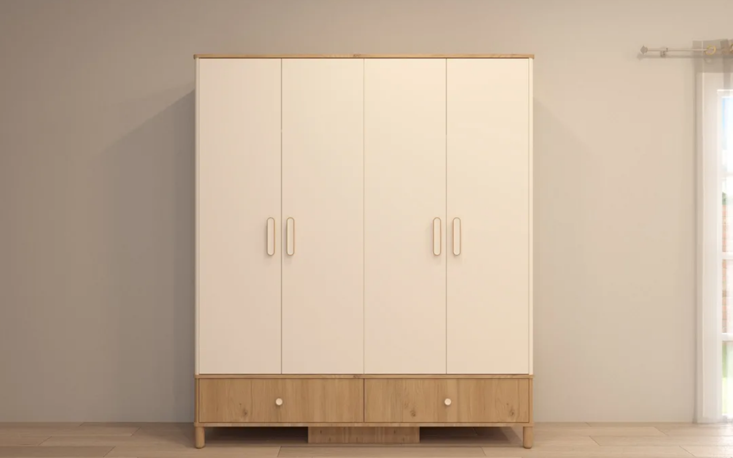 Modera Dört Kapaklı Dolap