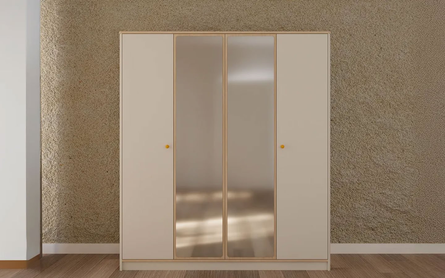 Moena Dört Kapaklı Dolap