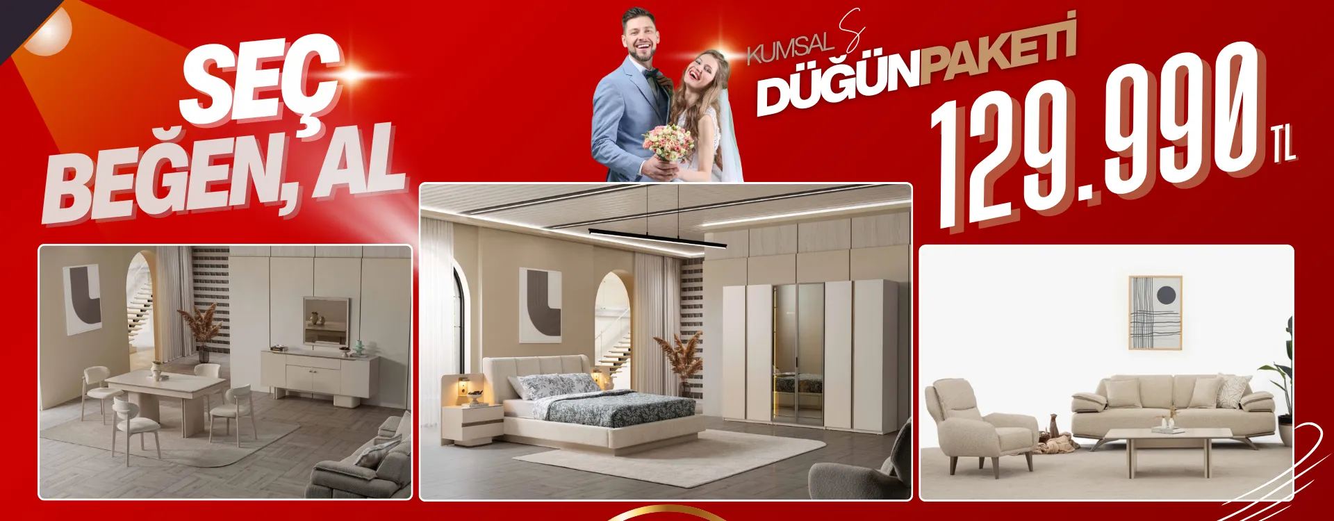 kumsal small dugun paketi | Özbay Mobilya