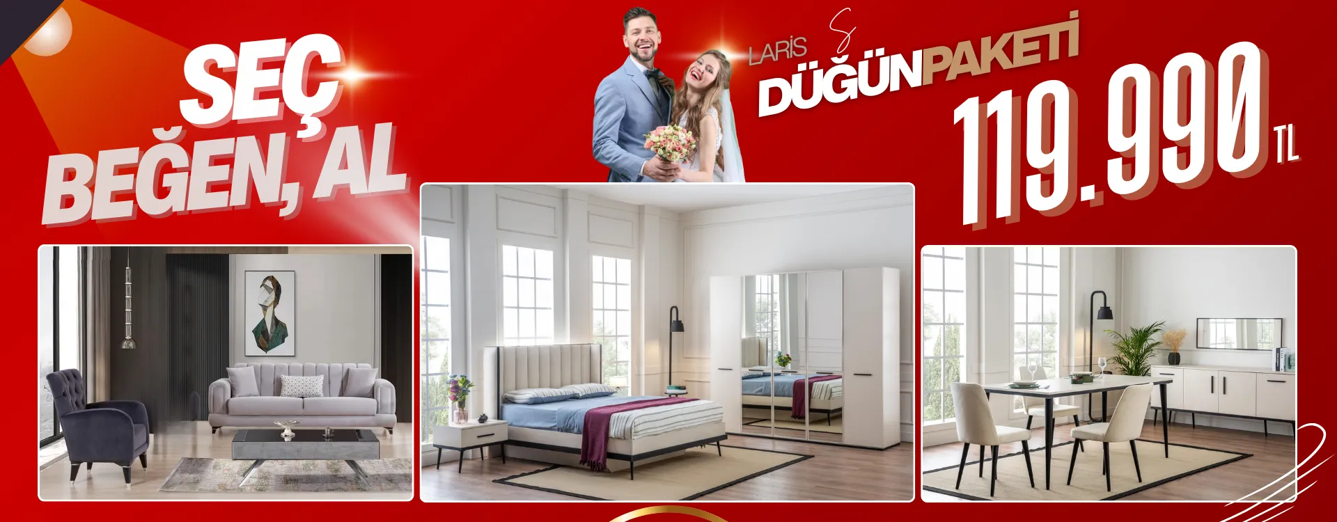 laris small dugun paketi | Özbay Mobilya