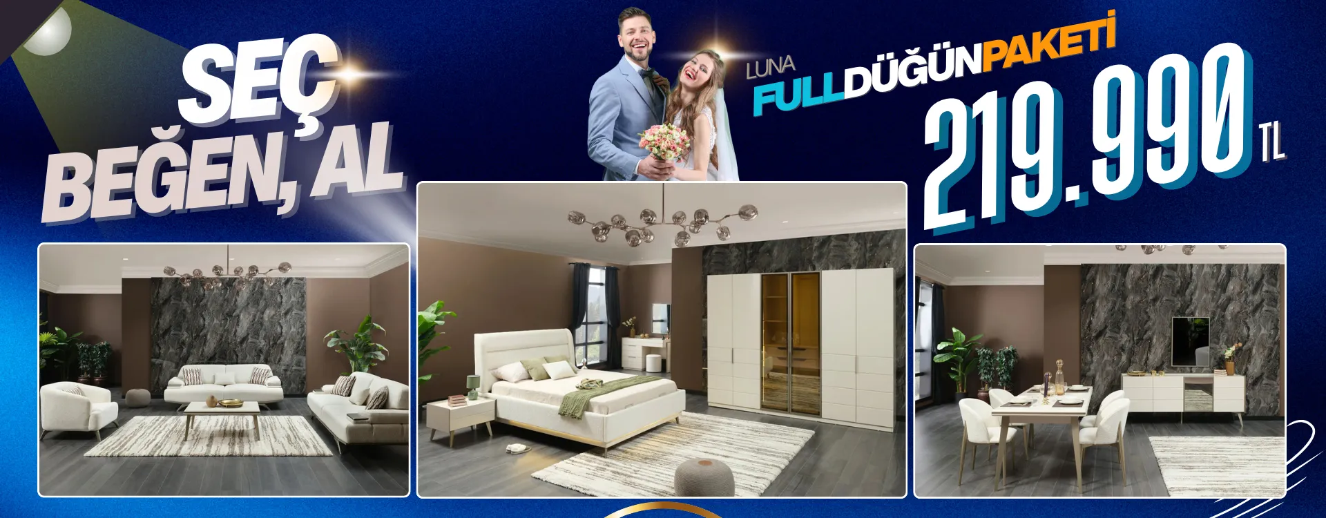 luna full dugun paketi | Özbay Mobilya