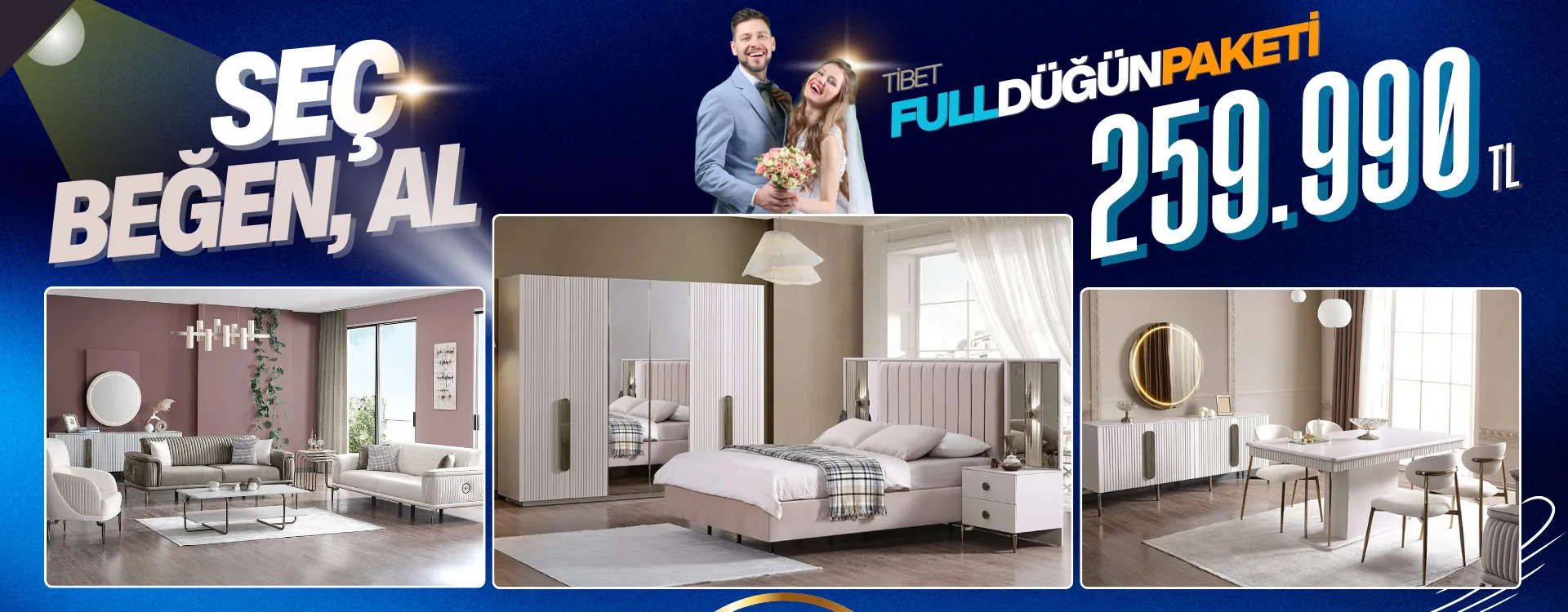 tibet full dugun paketi | Özbay Mobilya