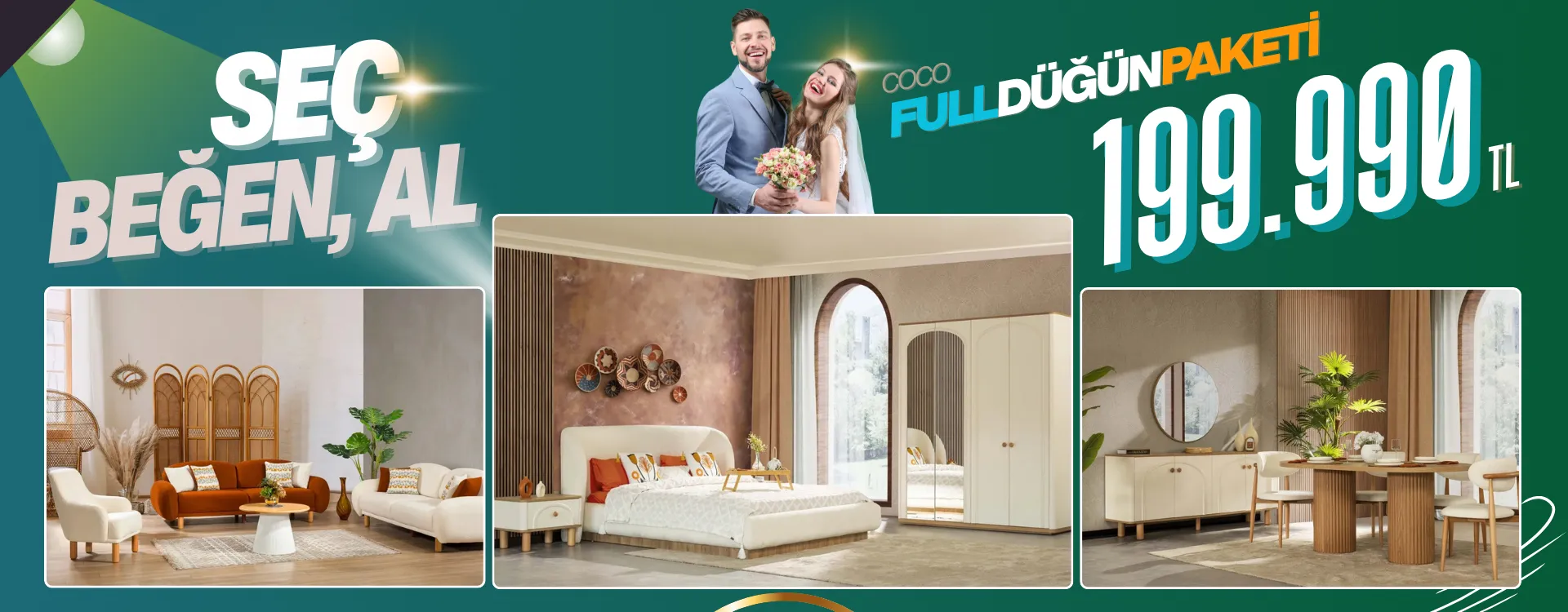 coco full dugun paketi | Özbay Mobilya