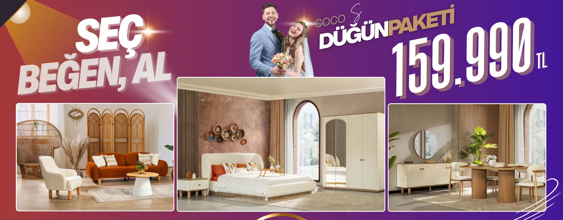 coco small dugun paketi | Özbay Mobilya