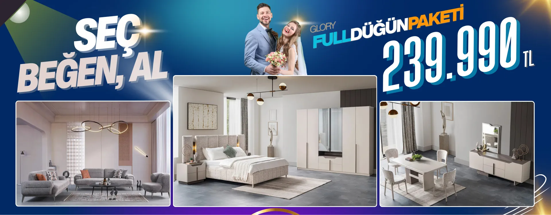 glory full dugun paketi | Özbay Mobilya
