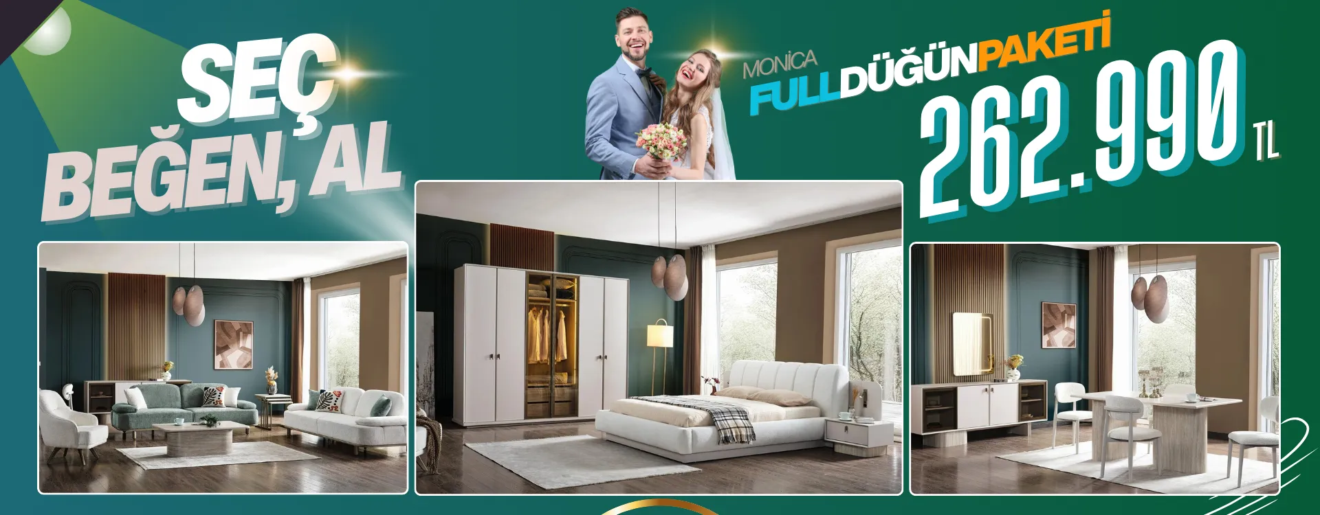 monica full dugun paketi | Özbay Mobilya