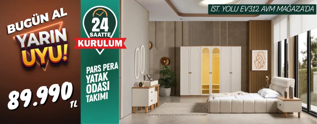 pars pera yatak odasi | Özbay Mobilya
