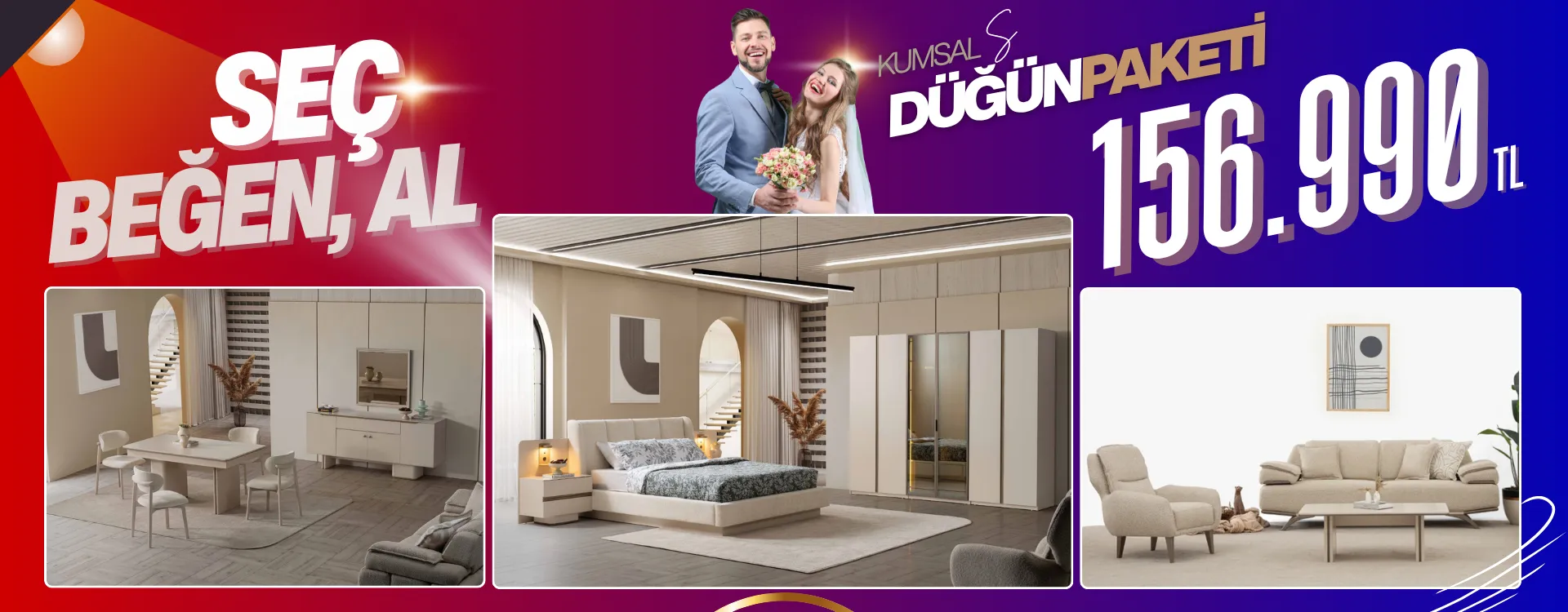 kumsal small dugun paketi | Özbay Mobilya