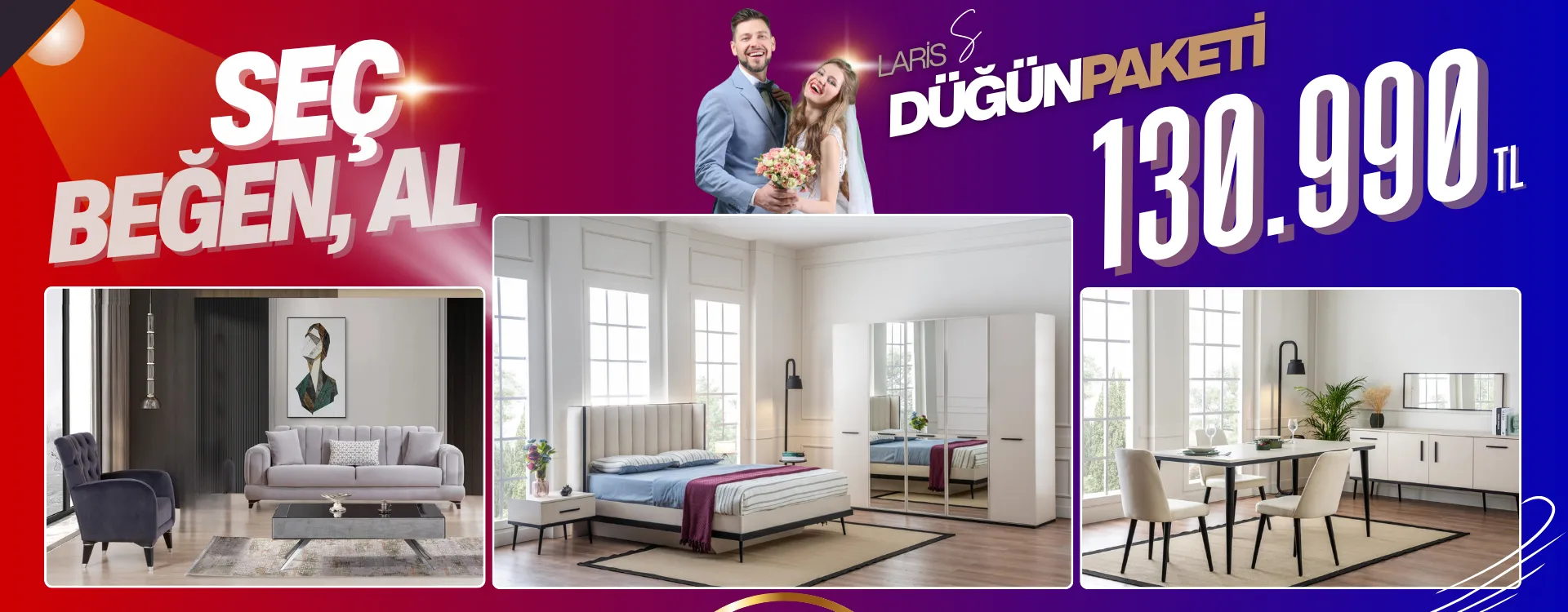 laris small dugun paketi | Özbay Mobilya