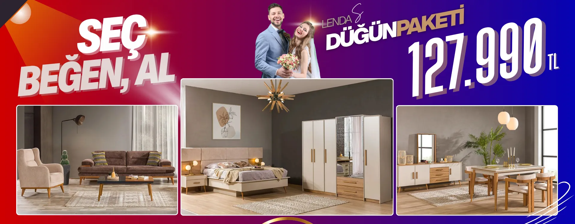 lenda small dugun paketi | Özbay Mobilya
