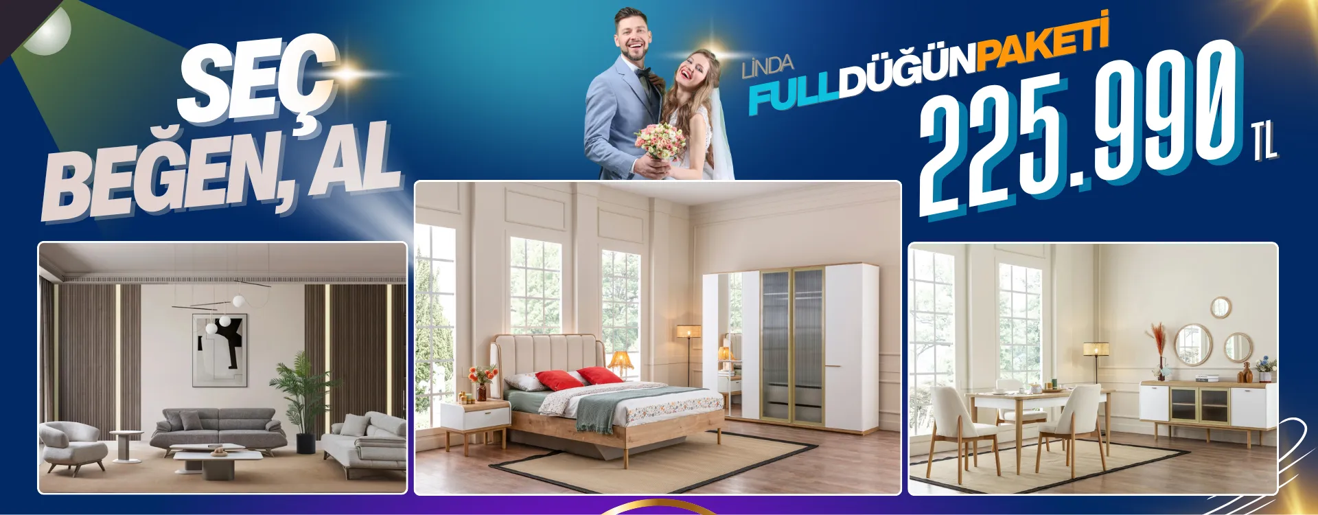 linda full dugun paketi | Özbay Mobilya