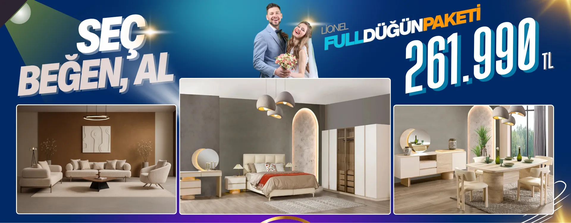lionel full dugun paketi | Özbay Mobilya