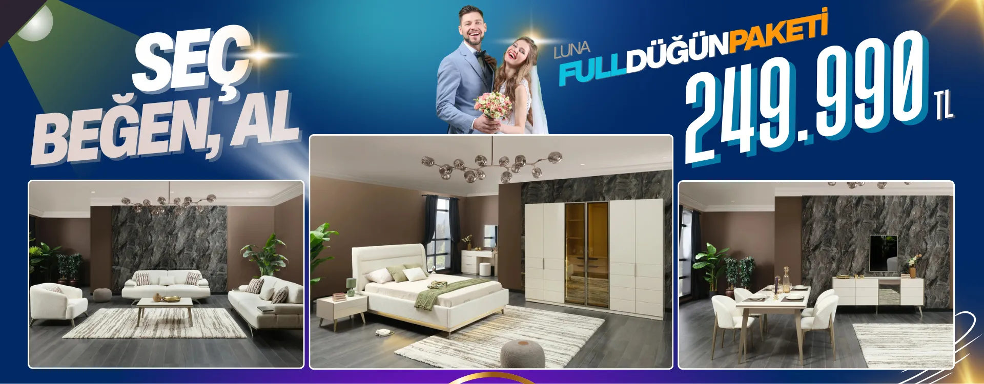 luna full dugun paketi | Özbay Mobilya