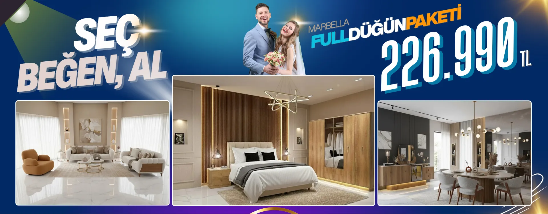 marbella full dugun paketi | Özbay Mobilya