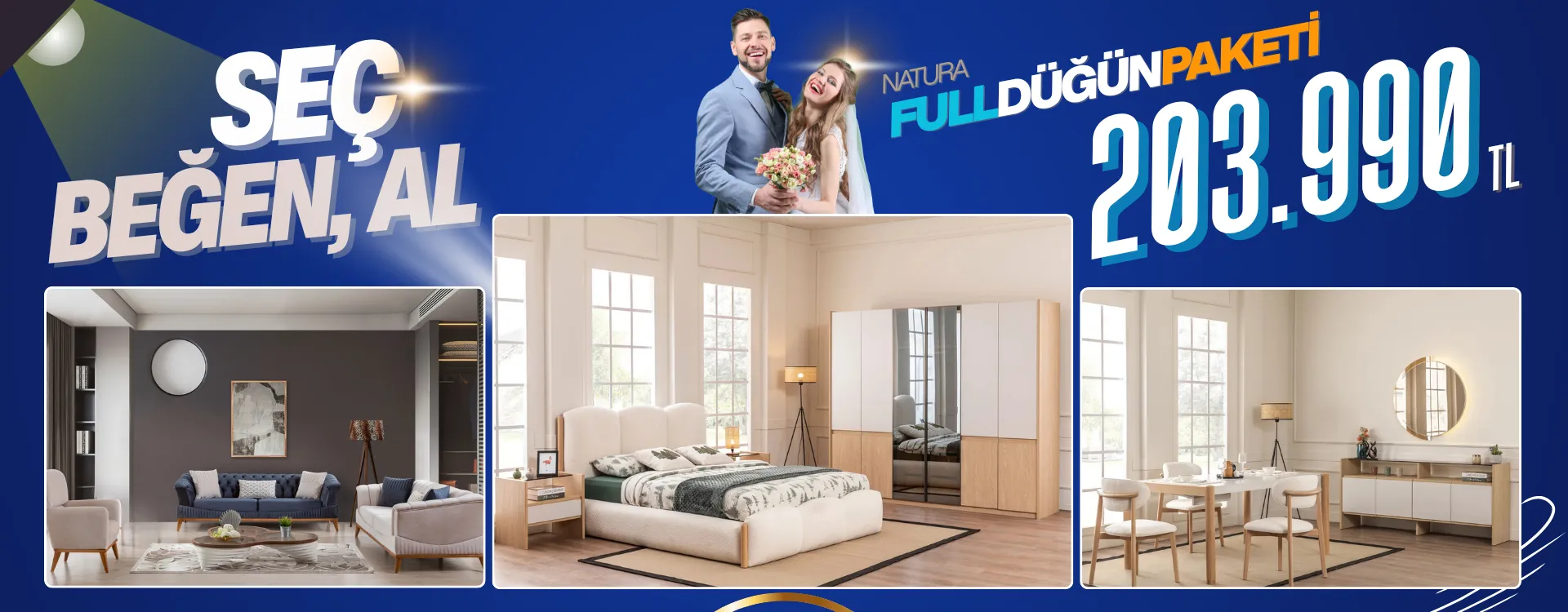 natura full dugun paketi 1 | Özbay Mobilya