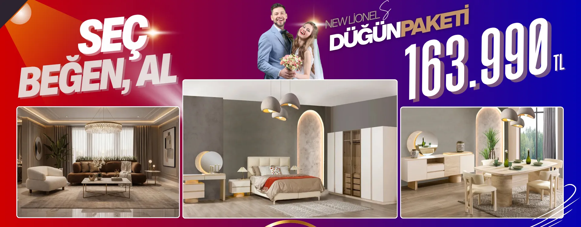 new lionel small dugun paketi | Özbay Mobilya