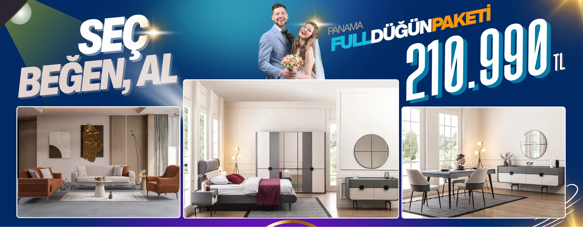 panama full dugun paketi | Özbay Mobilya