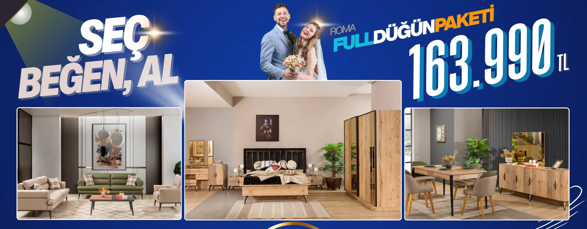 roma full dugun paketi | Özbay Mobilya