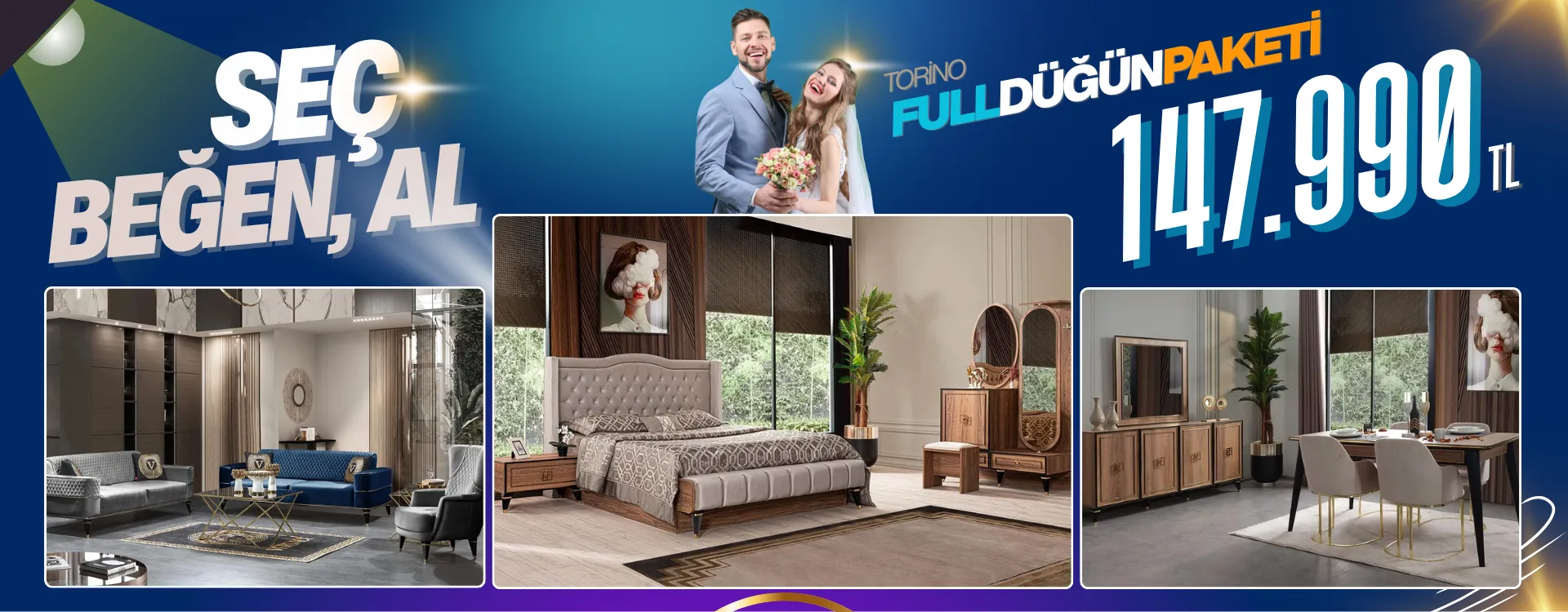 torino full dugun paketi | Özbay Mobilya