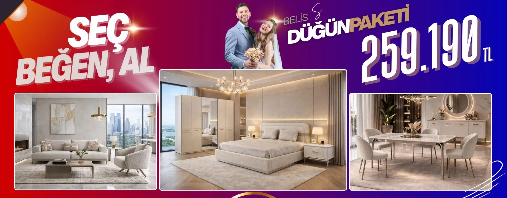 belis small dugun paketi 1 | Özbay Mobilya
