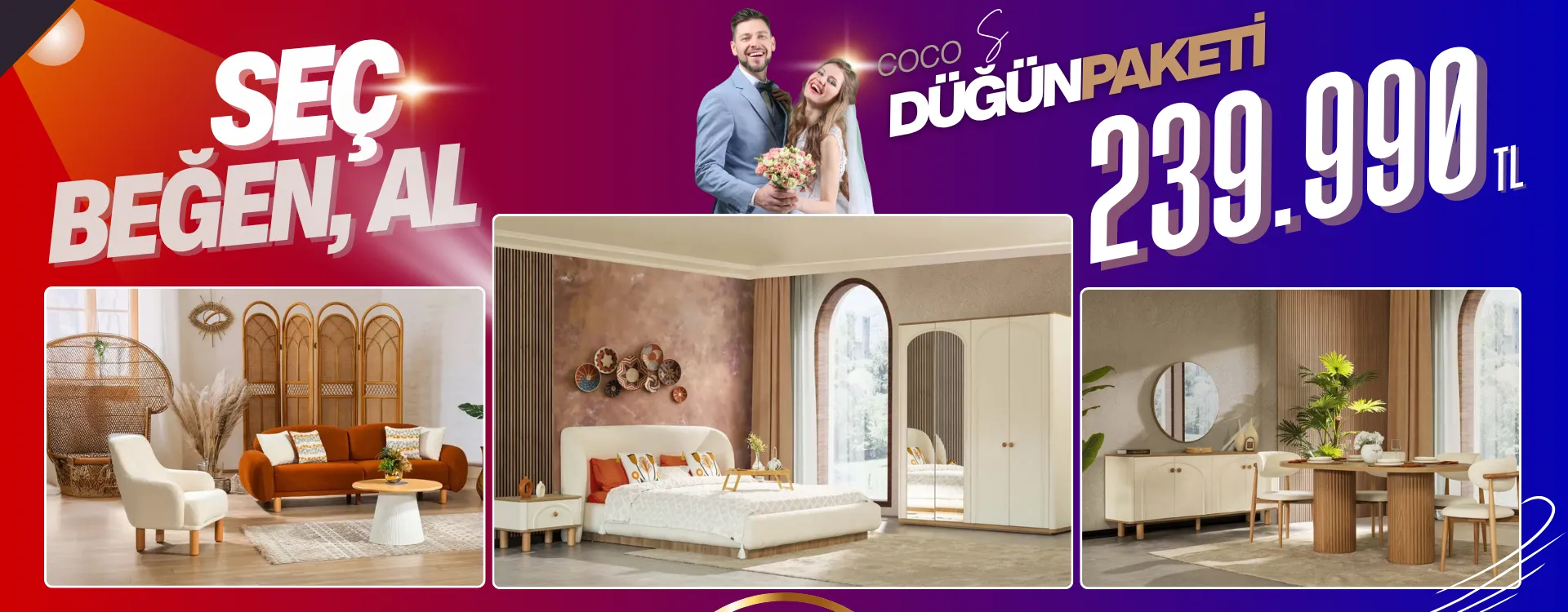 coco small dugun paketi | Özbay Mobilya