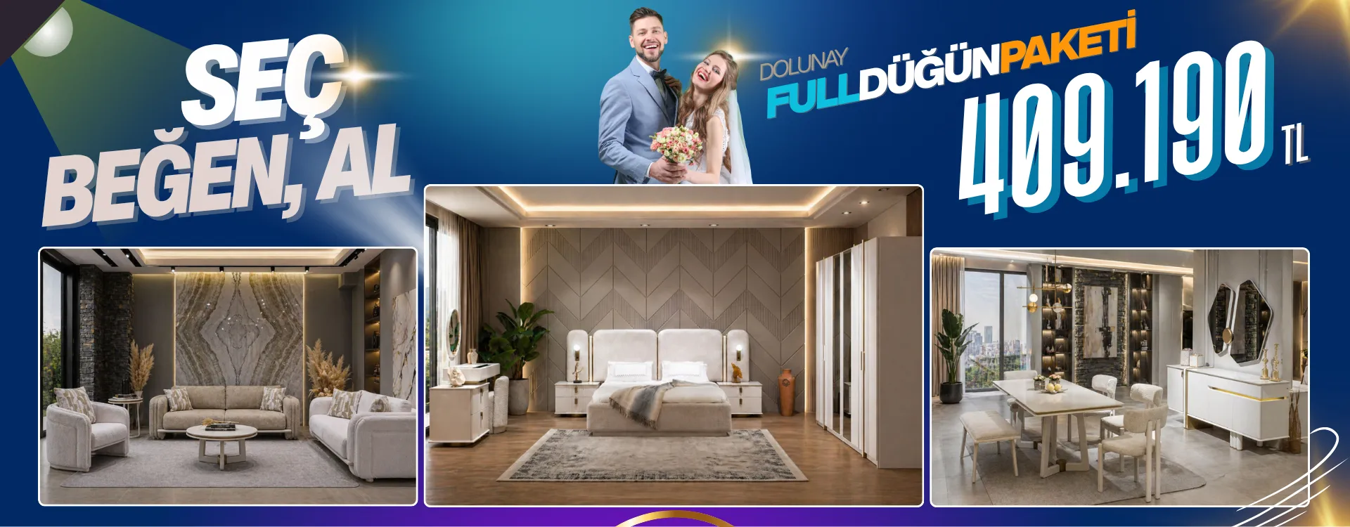 dolunay full dugun paketi 1 | Özbay Mobilya