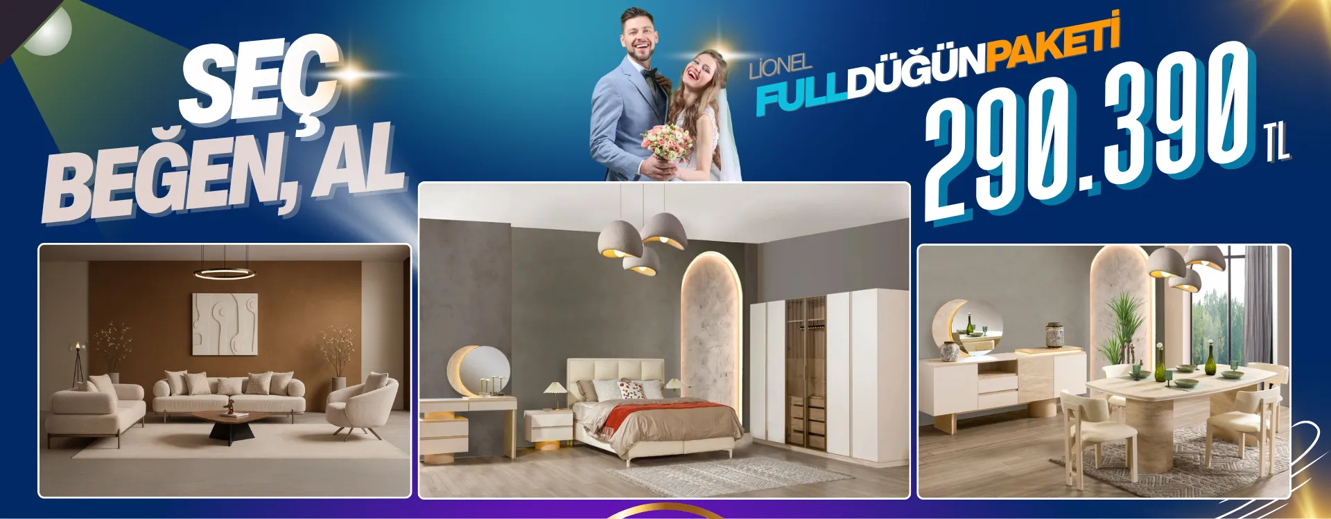 lionel full dugun paketi 1 | Özbay Mobilya
