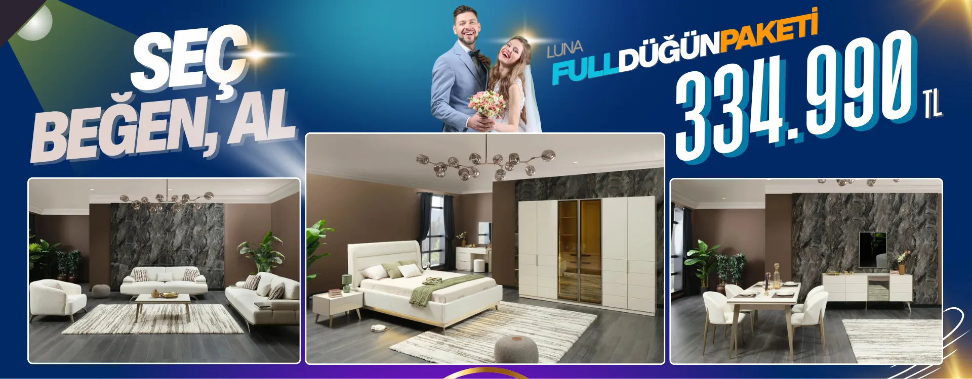 luna full dugun paketi | Özbay Mobilya