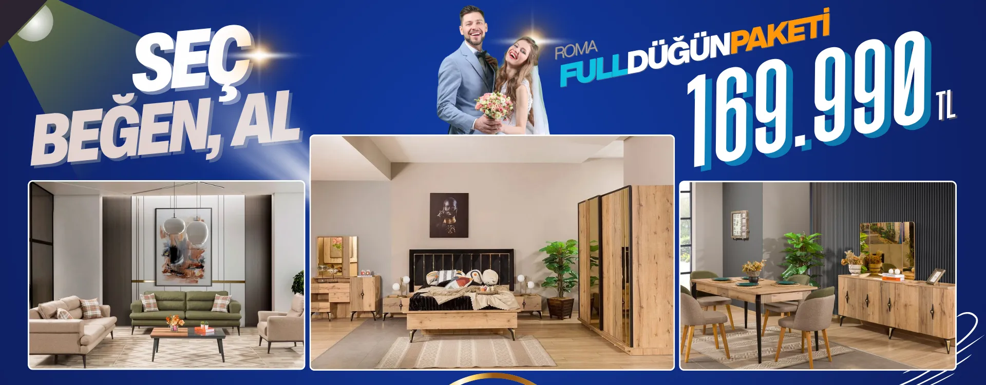 roma full dugun paketi 1 | Özbay Mobilya