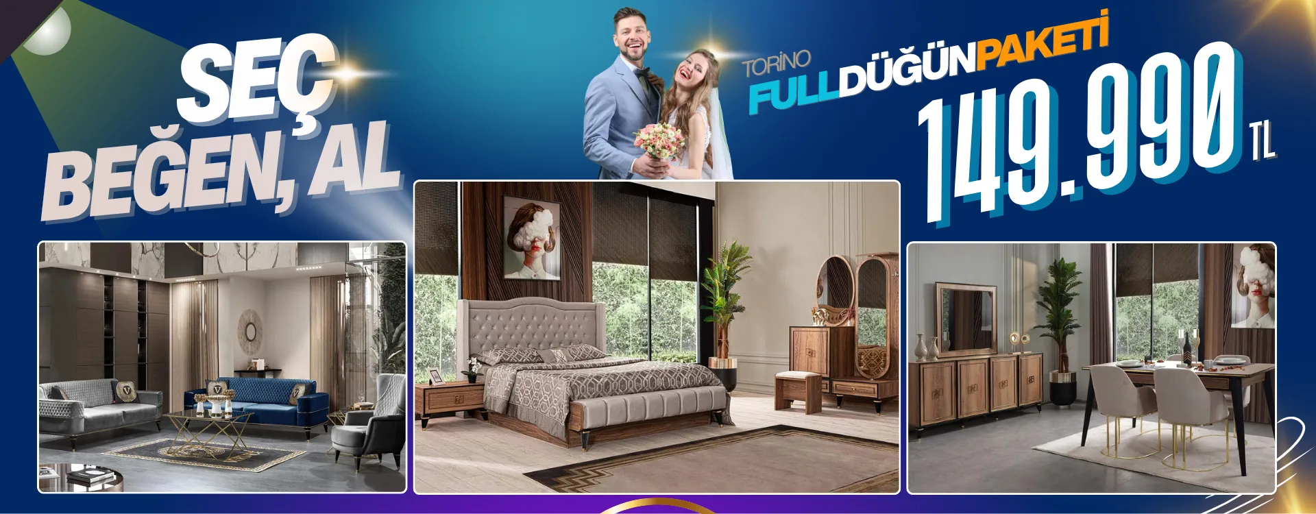 torino full dugun paketi | Özbay Mobilya